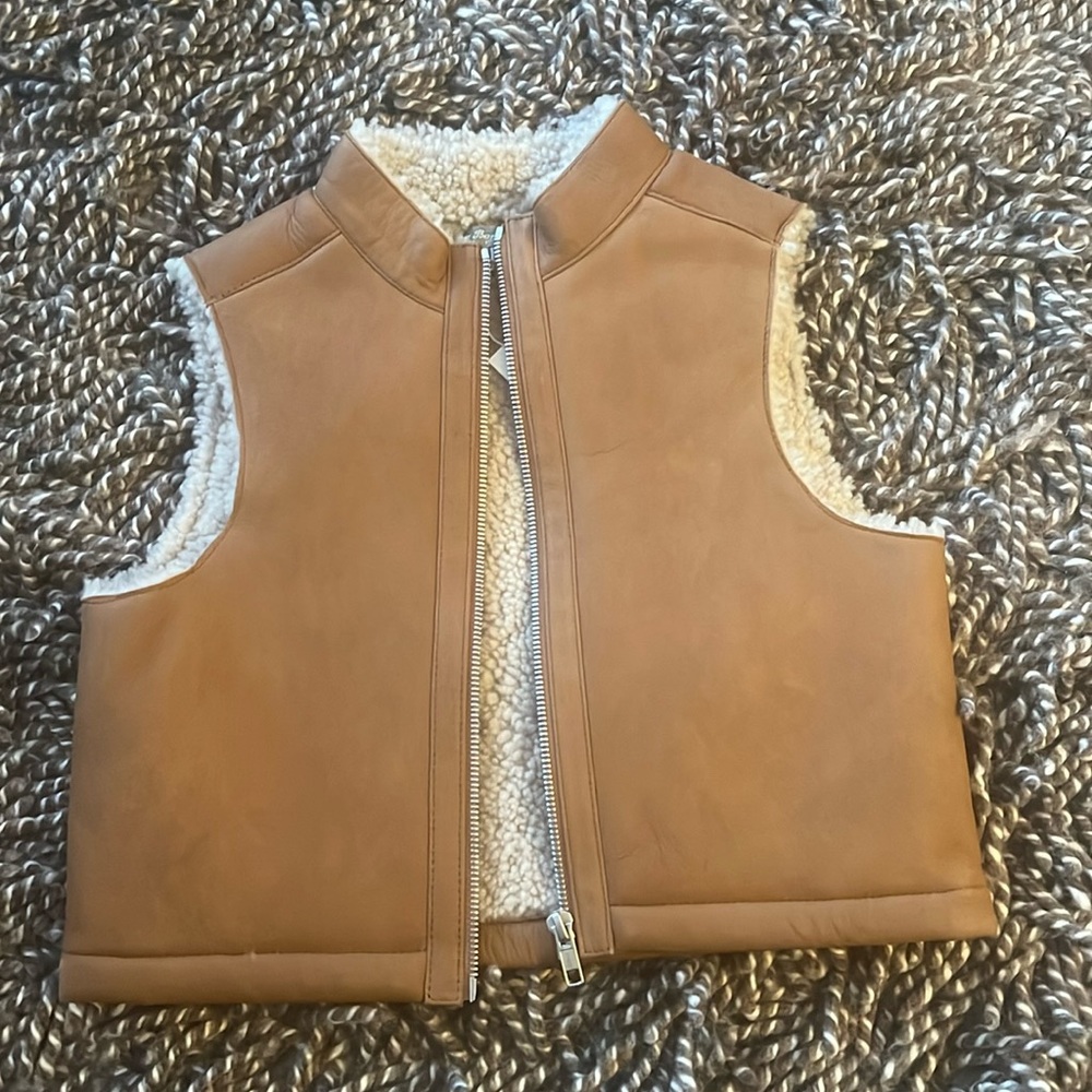 Boy’s Bonpoint vest new with tags - fleece lined